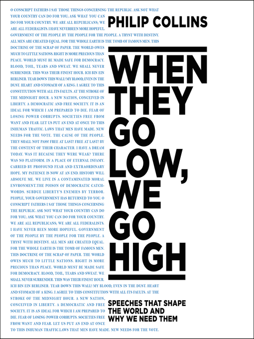 Cover image for When They Go Low, We Go High